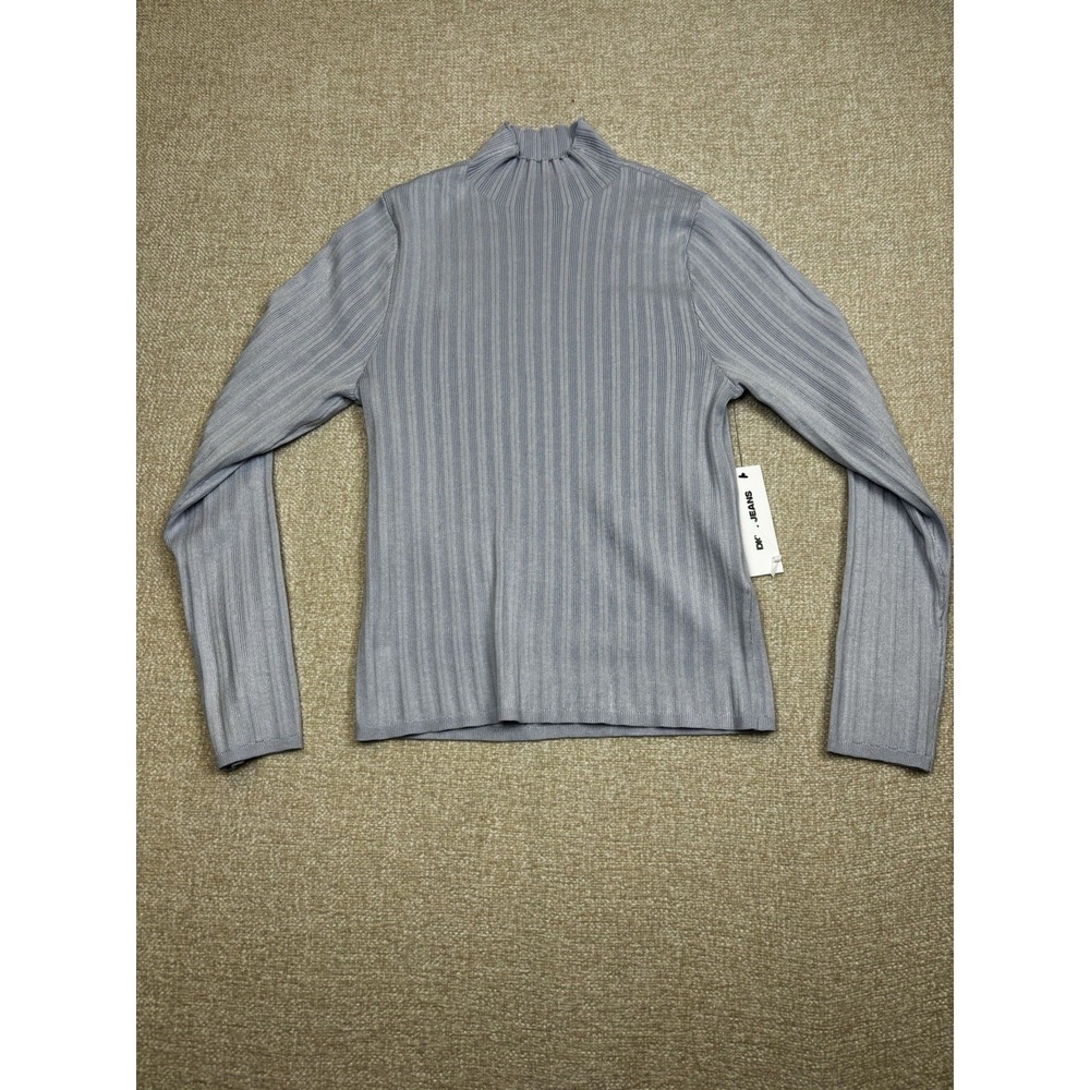 Dkny Long Sleeve Sweater Women's Size Petite Medium /PM Blue